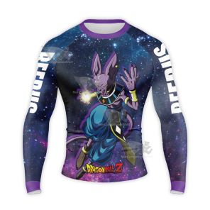 Dragon Ball Z Beerus Galaxy Starry Sky Long Sleeve Compression Shirt