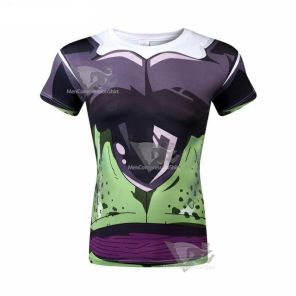 Dragon Ball Z Cell Short Sleeve Compression Shirt For Men