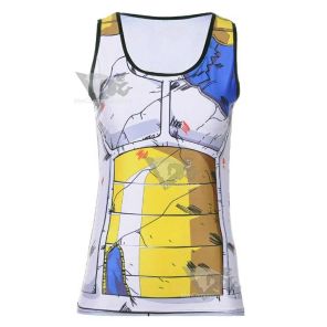 Dragon Ball Z Compression Battle Damaged Vegeta Armor Compression Tank Top