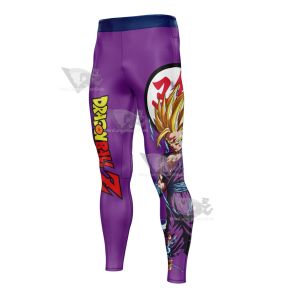 Dragon Ball Z Gohan Ssj Purple Mens Compression Legging