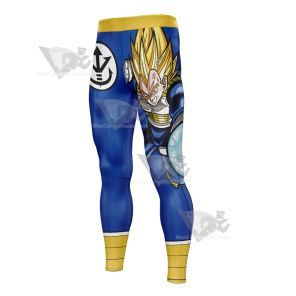 Dragon Ball Z Saiyan Vegeta Blue Men Compression Legging