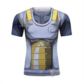 Dragon Ball Z Vegeta Resurrection F Short Sleeve Elite Rashguard