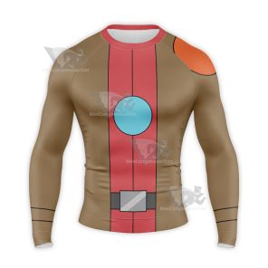 Final Space Gary Goodspeed Red Cosplay Long Sleeve Compression Shirt