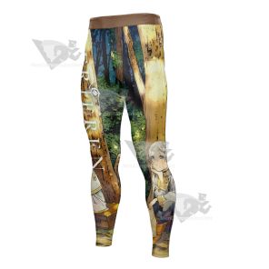 Frieren At The Funeral Comic Illustration Men Compression Legging