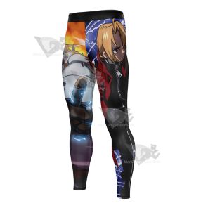 Fullmetal Alchemist Blue Mens Compression Legging