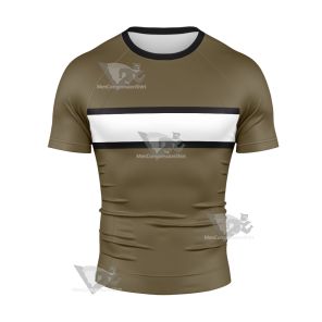 Generator Rex Noah White Line Cosplay Short Sleeve Compression Shirt