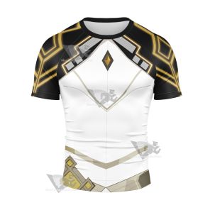 Genshin Zhongli Archon Short Sleeve Compression Shirt