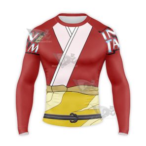 Gintama Kagura Red Long Sleeve Compression Shirt