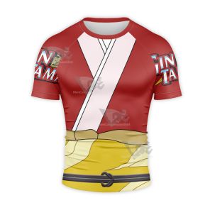 Gintama Kagura Red Short Sleeve Compression Shirt