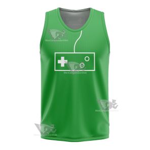 Glitch Techs High Five Green Cosplay Basketball Jersey