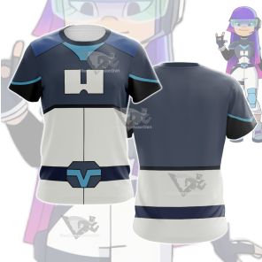 Glitch Techs Miko Kubota Blue Cosplay T-Shirt