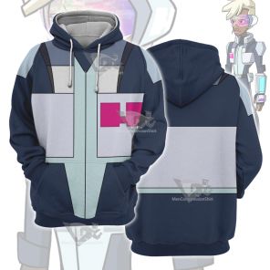 Glitch Techs Mitch Williams Blue Cosplay Hoodie