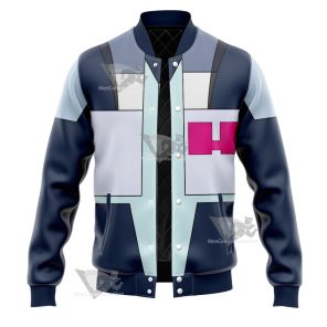 Glitch Techs Mitch Williams Blue Cosplay Varsity Jacket