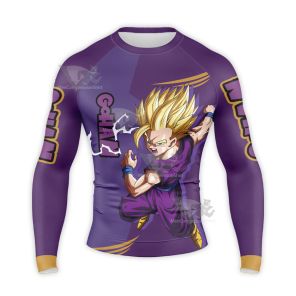 Gohan Dragon Ball Orange Long Sleeve Compression Shirt