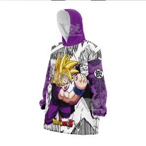 Gohan Super Saiyan Dragon Ball Snug Oversized Blanket Hoodie