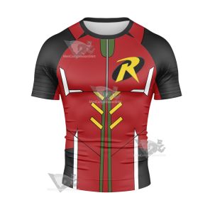 Gotham Knights Robin Short Sleeve Compression Shirt