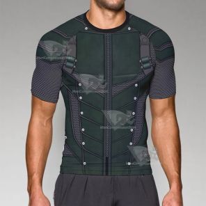 Green Arrow Oliver Queen Short Sleeve Compression Shirt