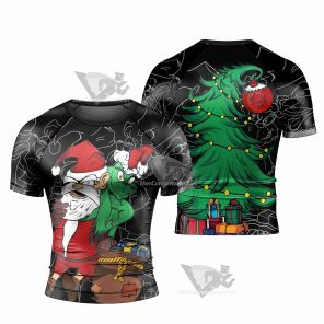 Grinch Christmas Short Sleeve Rash Guard