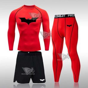 Gym Tights Training Three-Piece Men Gym Tights Compression Set