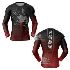 Hand Curse Long Sleeve Compression Shirts