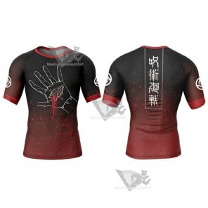 Hand Curse Short Sleeve Compression Shirt