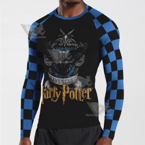 Harry Potter Blue Long Sleeve Compression Shirt