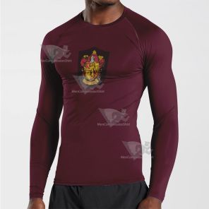 Harry Potter Gryffindor Hermione Red Long Sleeve Compression Shirt