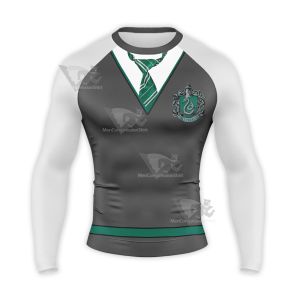 Harry Potter Slytherin Uniform Long Sleeve Compression Shirt