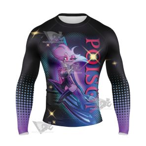 Hazbin Hotel Poison Long Sleeve Compression Shirt