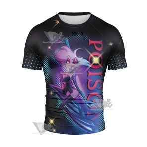 Hazbin Hotel Poison Short Sleeve Compression Shirt