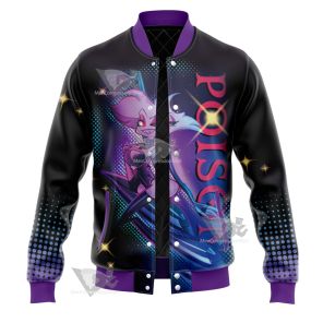 Hazbin Hotel Poison Varsity Jacket