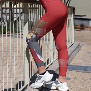 High School Issei Hyoudou Red Women Compression Legging