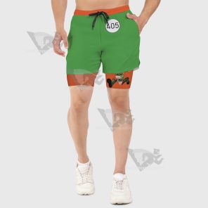 Hunter Freecss Gon Green Men Compression Gym Short