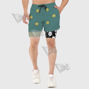 Hunter Zoldyck Illumi Gren Men Compression Gym Short