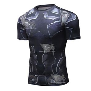 Infinity War Rogers Short Sleeve Compression Shirt For Men