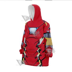 Iron Men Tony Stark Snug Oversized Blanket Hoodie