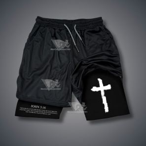 John 3 16 Cross Performance Shorts