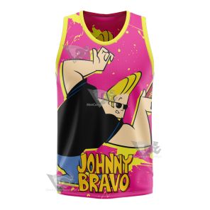 Johnny Bravo Pink Basketball Jersey