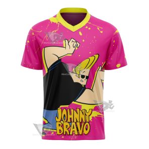 Johnny Bravo Pink Football Jersey