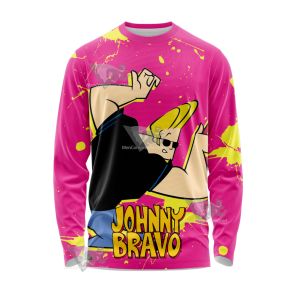 Johnny Bravo Pink Long Sleeve Shirt