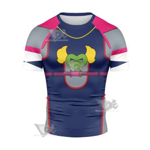 Jojo Bizarre Adventure Jodio Joestar Short Sleeve Compression Shirt