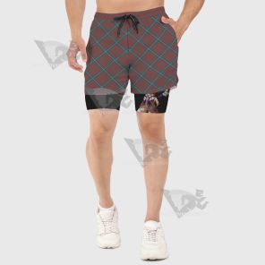 Jojos Bizarre Adventure Anasui Narciso Brown Men Compression Gym Short