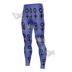 Jojos Bizarre Adventure Jotaro Kujo Blue Mens Compression Legging