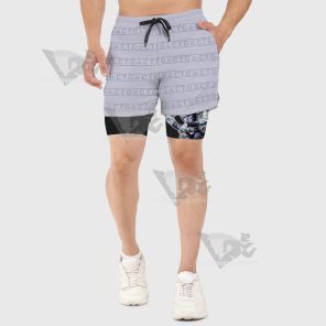 Jojos Bizarre Adventure Whitesnake White Men Compression Gym Short