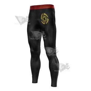 Jujutsu Kaisen Black Mens Compression Legging