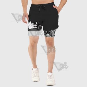 Jujutsu Kaisen Fushiguro Megumi Black Men Compression Gym Short