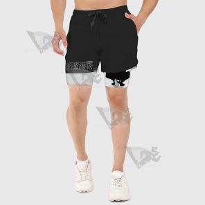 Jujutsu Kaisen Gojou Satoru Black Men Compression Gym Short