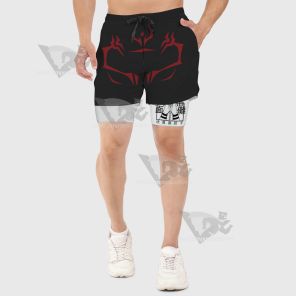 Jujutsu Kaisen Sukuna Black Men Compression Gym Short