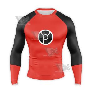 Justice League Action Dex Starr Red Cosplay Long Sleeve Compression Shirt