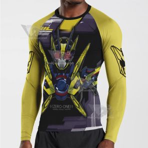 Kamen Rider Zero One Yellow Long Sleeve Compression Shirt